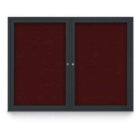 United Visual Products Letterboard, Burgundy/Black UV1161D-BLACK-BURGUN